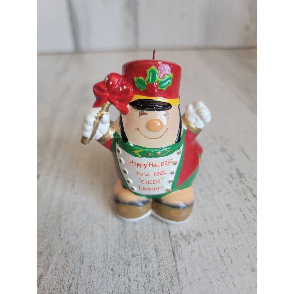 Enesco Human Bean‎ cheerleader ornament Xmas vintage
